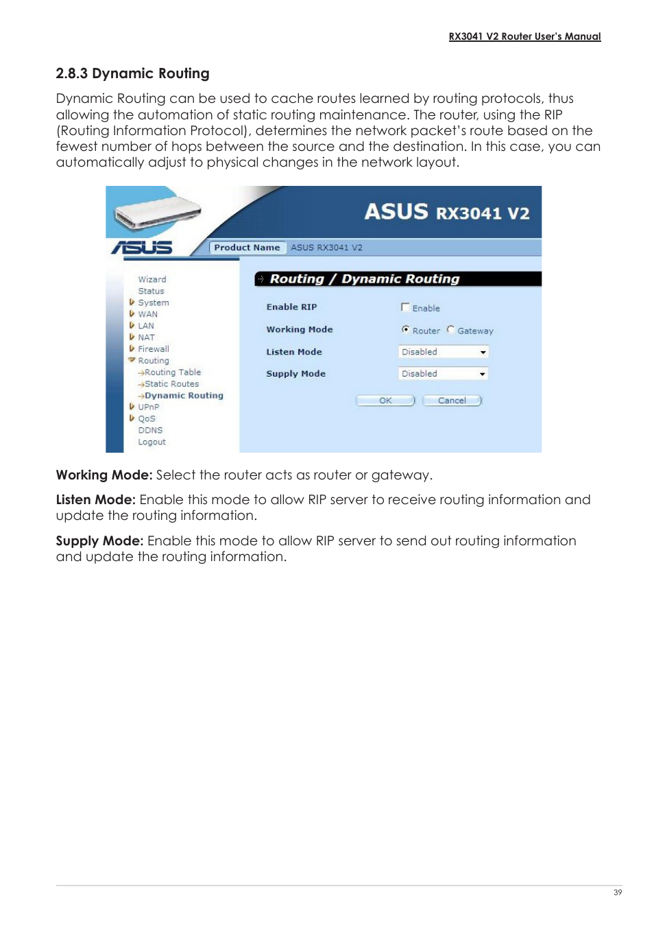 3 dynamic routing | Asus RX3041 V2 User Manual | Page 41 / 46