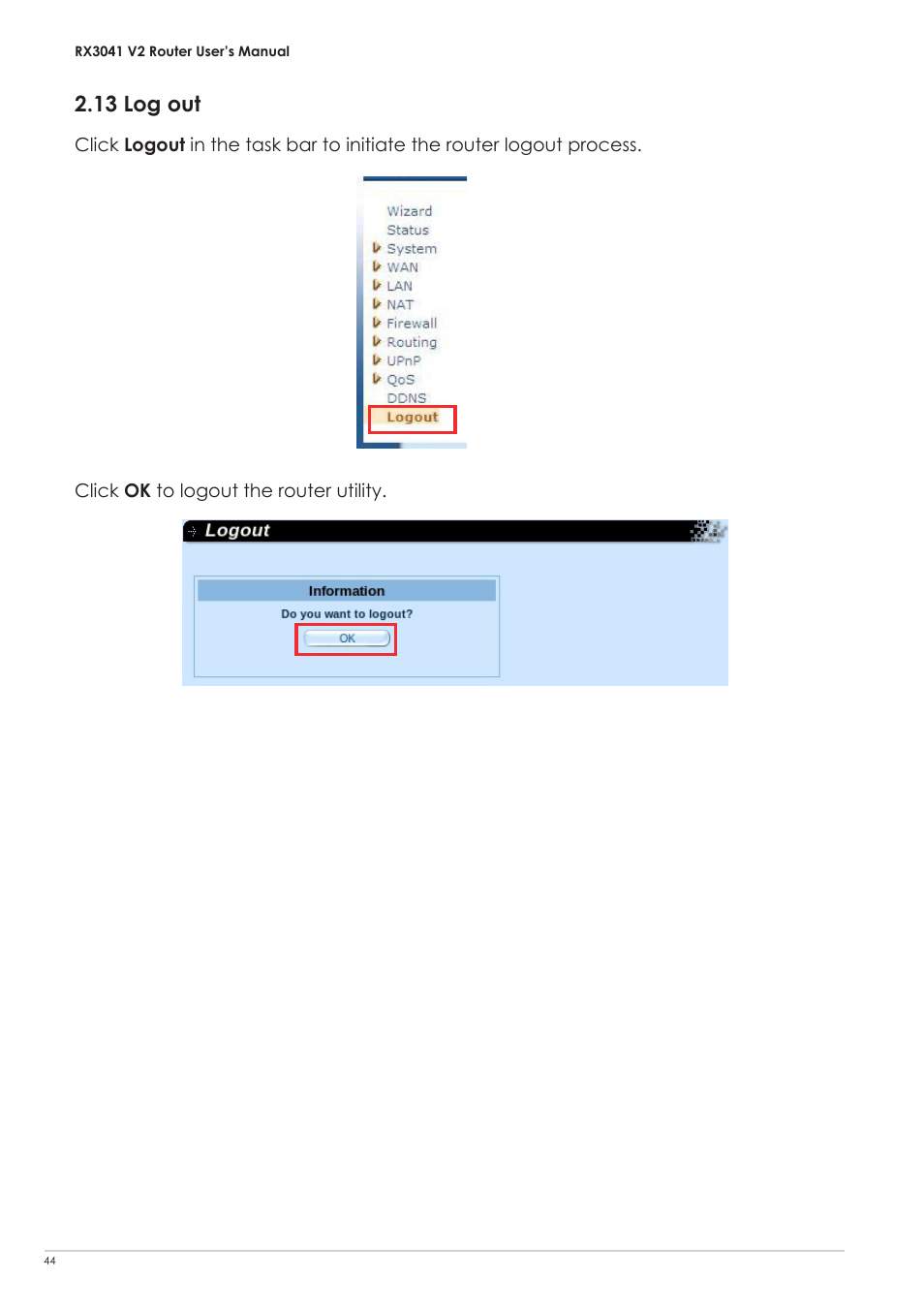13 log out | Asus RX3041 V2 User Manual | Page 46 / 46