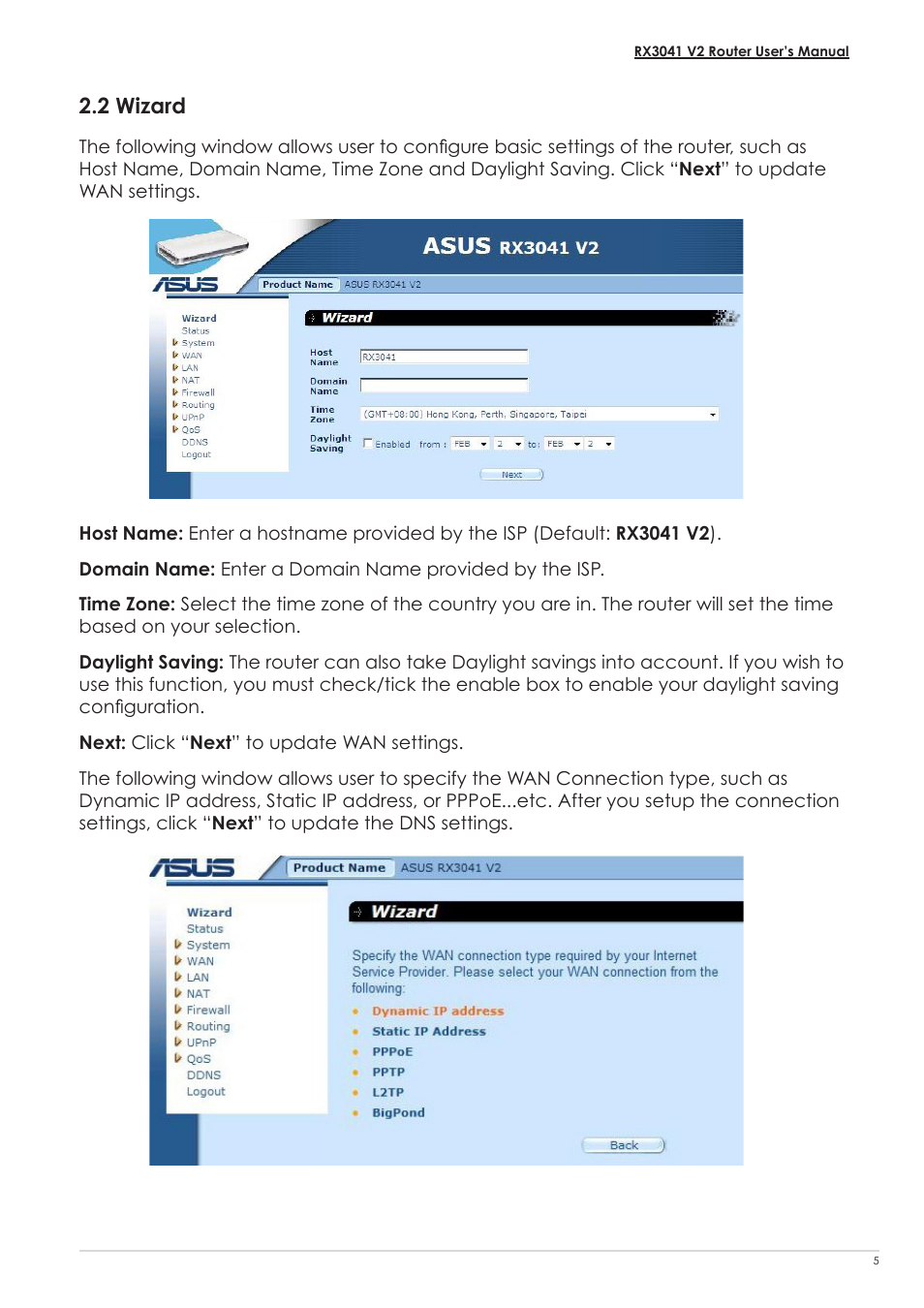 2 wizard | Asus RX3041 V2 User Manual | Page 7 / 46