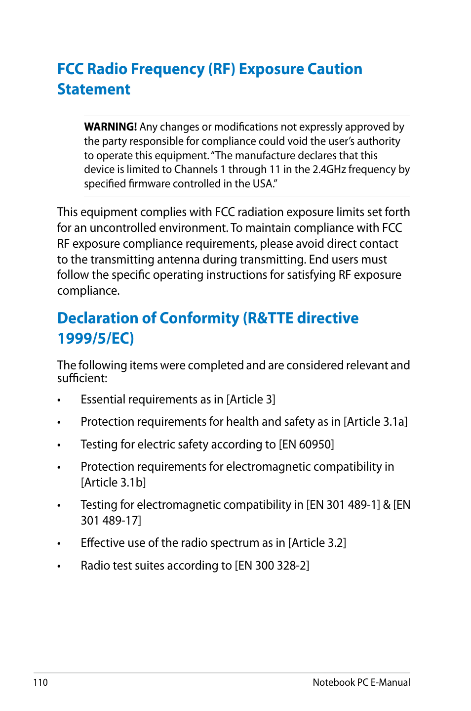 Asus G750JX User Manual | Page 110 / 122