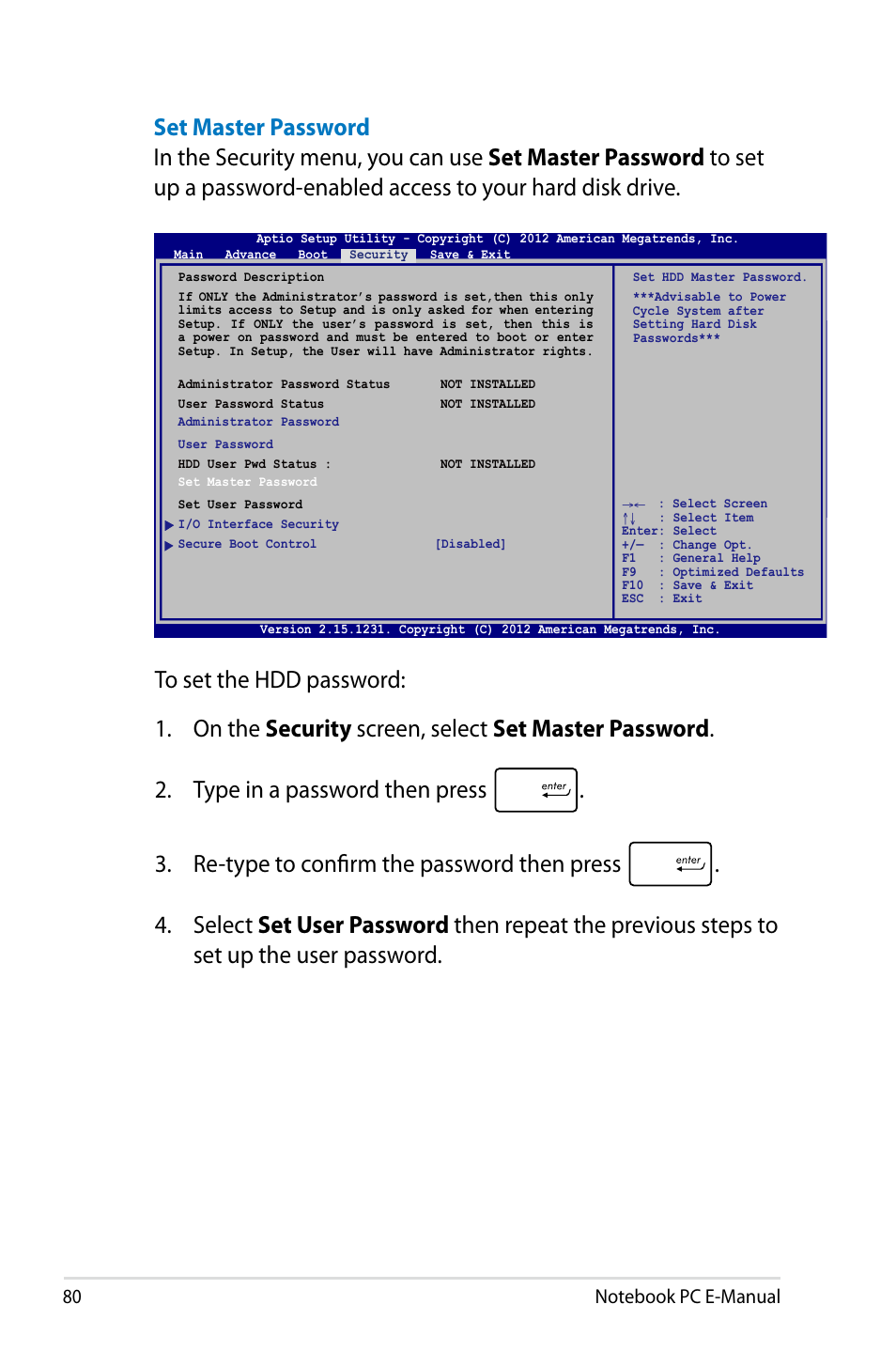 Asus G750JX User Manual | Page 80 / 122