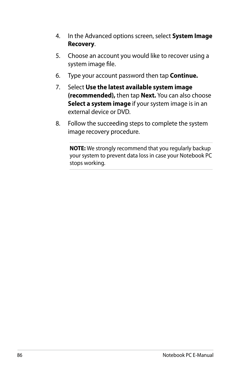 Asus G750JX User Manual | Page 86 / 122