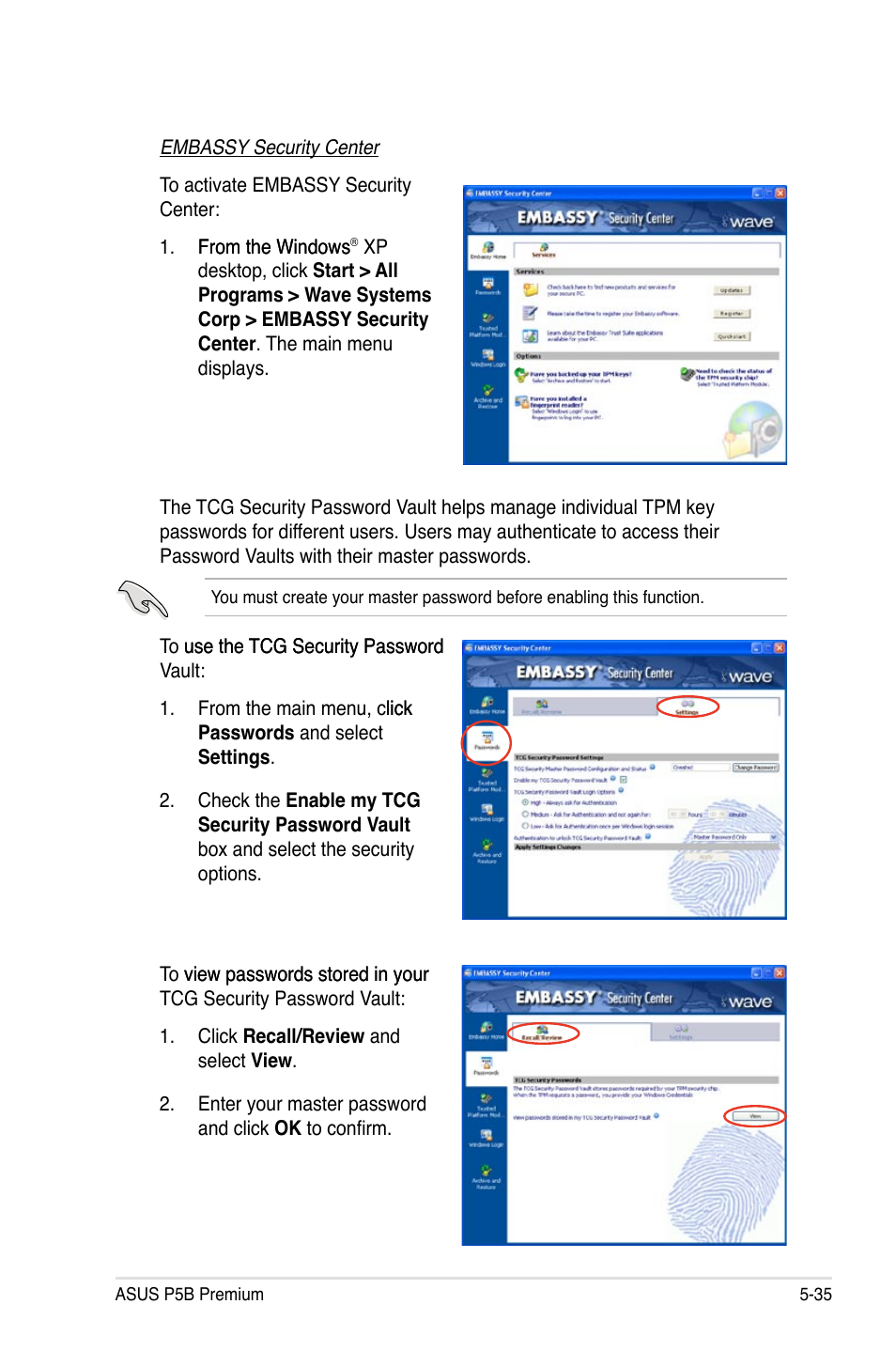 Asus P5B Premium Vista Edition User Manual | Page 145 / 190