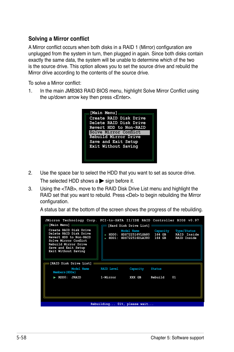 Solving a mirror conflict | Asus P5B Premium Vista Edition User Manual | Page 168 / 190