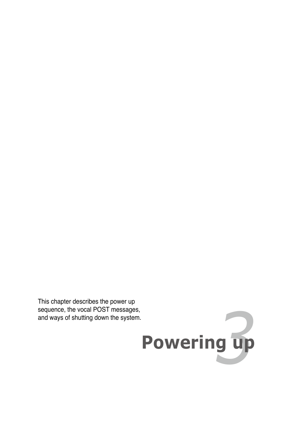 Powering up, Chapter 3: powering up | Asus P5B Premium Vista Edition User Manual | Page 65 / 190