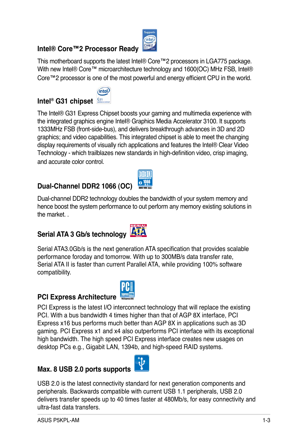 Asus P5KPL-AM/PS User Manual | Page 15 / 90