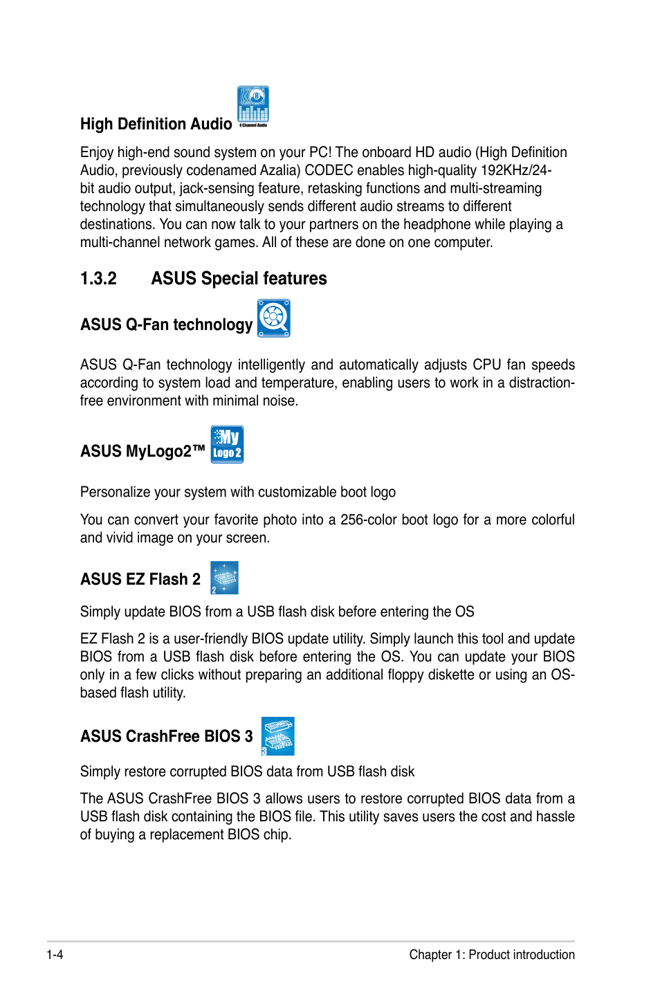 2 asus special features | Asus P5KPL-AM/PS User Manual | Page 16 / 90