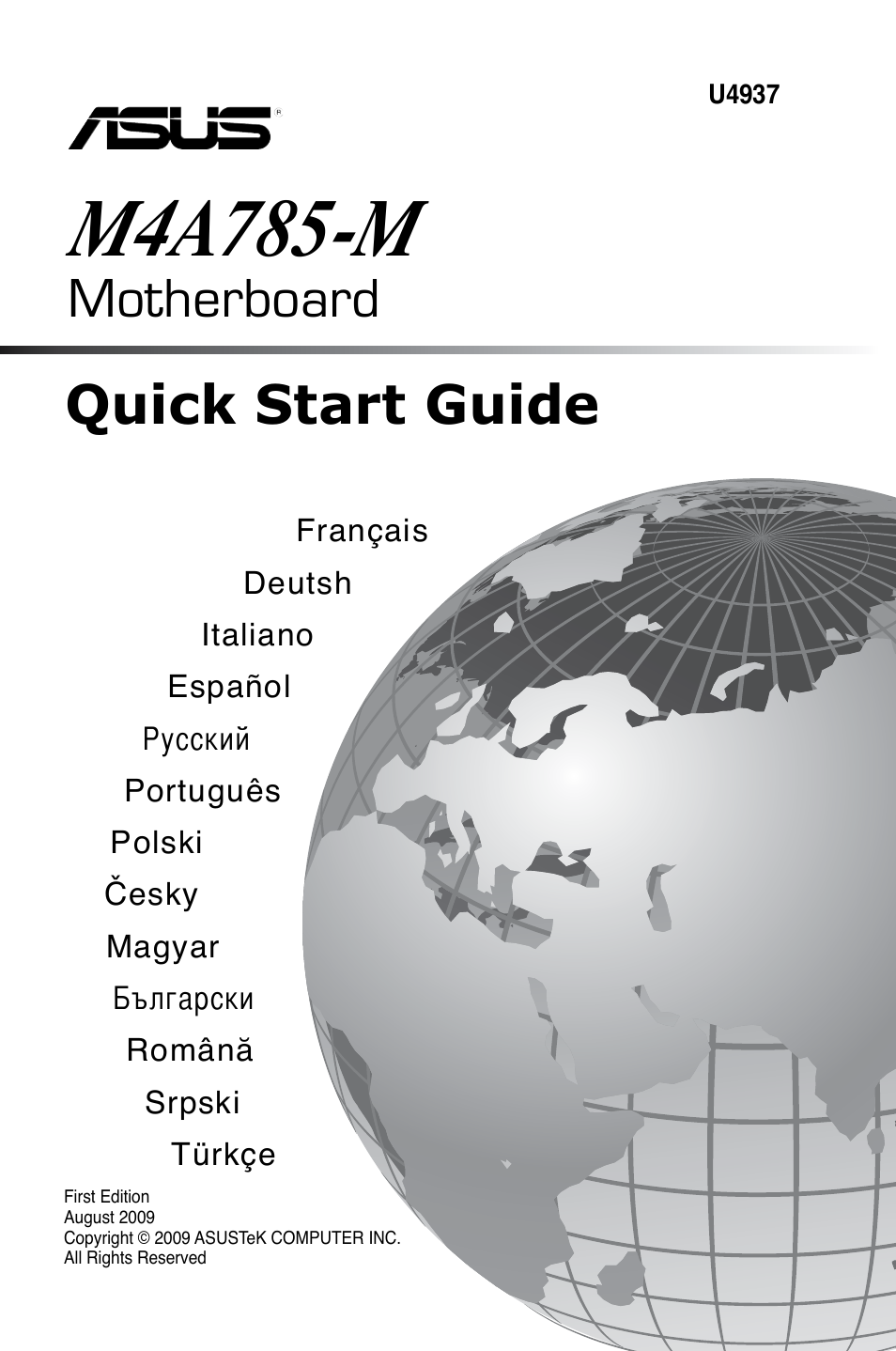 Asus M4A785-M User Manual | 41 pages