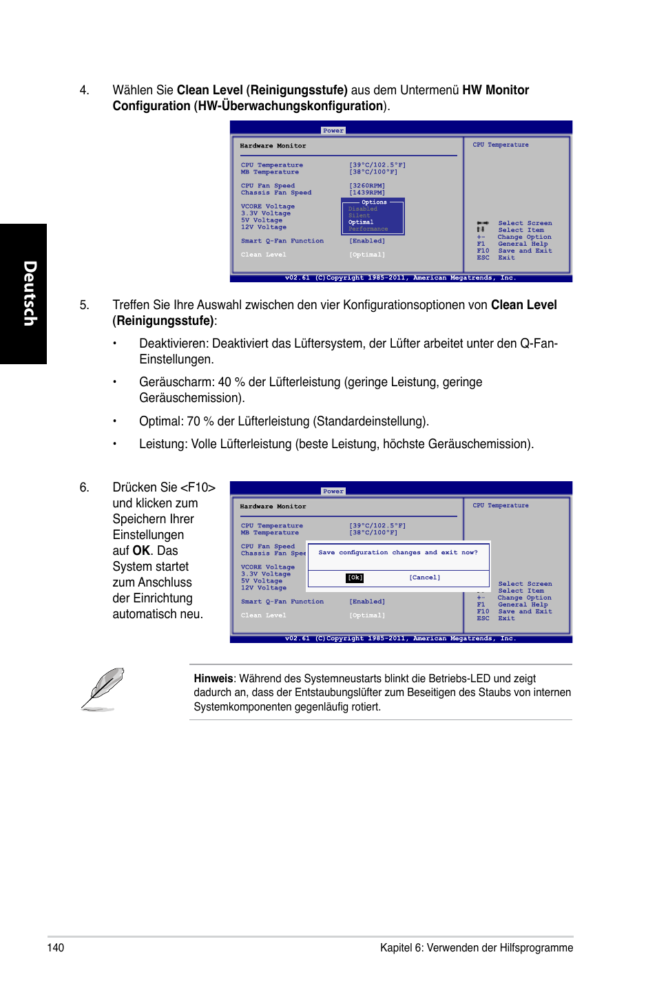 Deutsch d eutsch d eutsch d eutsch | Asus CG8270 User Manual | Page 142 / 536