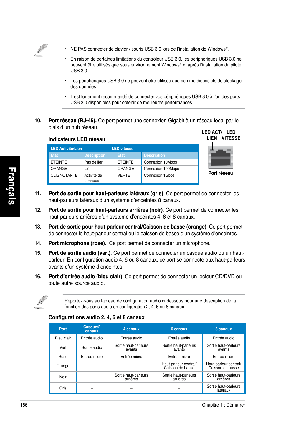 Fr an ça is fra nç ais fr an ça is fra nç ais | Asus CG8270 User Manual | Page 168 / 536