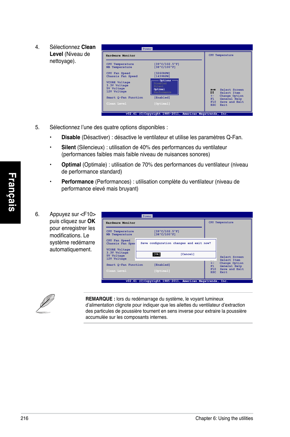 Fr an ça is fra nç ais fr an ça is fra nç ais | Asus CG8270 User Manual | Page 218 / 536