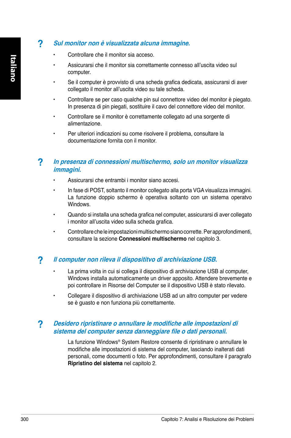 Italiano | Asus CG8270 User Manual | Page 302 / 536