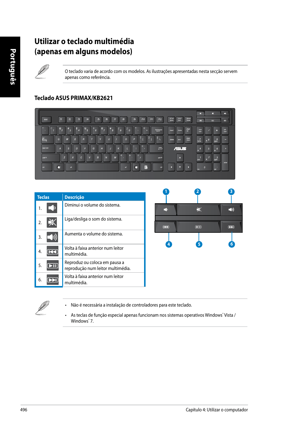 Por tuguês por tuguês por tuguês por tuguês | Asus CG8270 User Manual | Page 498 / 536