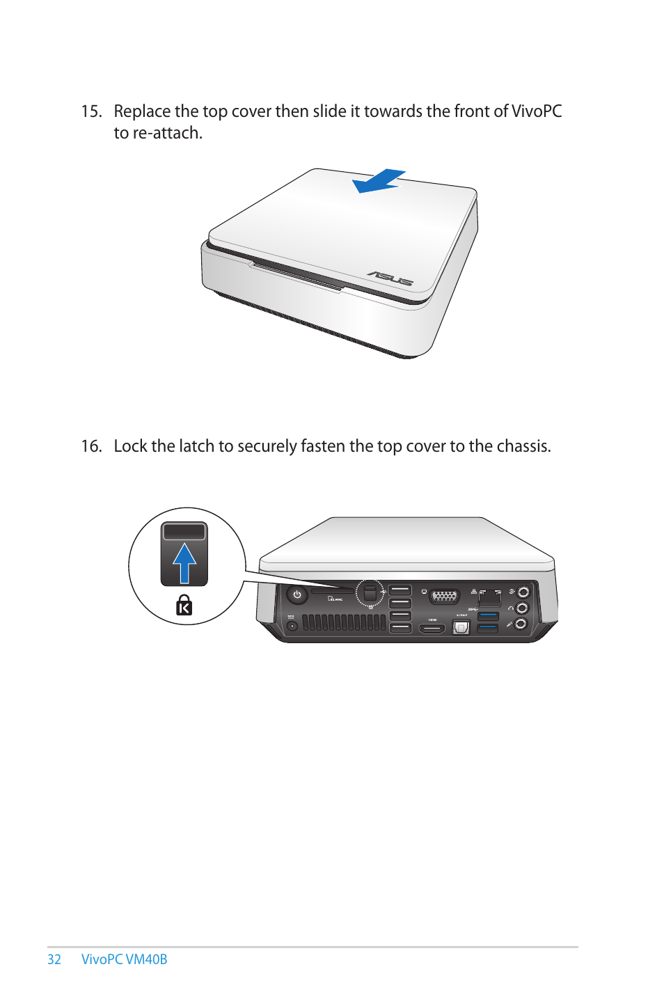 Asus VM40B User Manual | Page 32 / 52