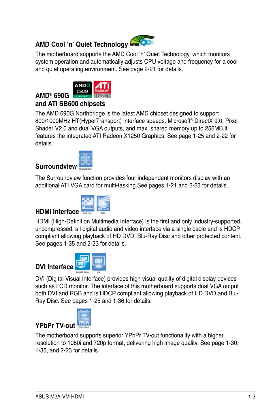 Asus M2A-VM HDMI User Manual | Page 15 / 100