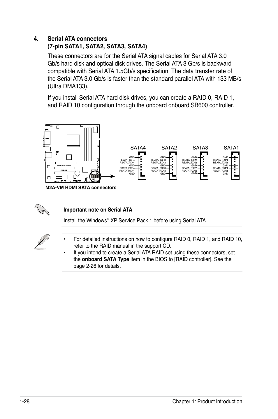 28 chapter 1: product introduction | Asus M2A-VM HDMI User Manual | Page 40 / 100