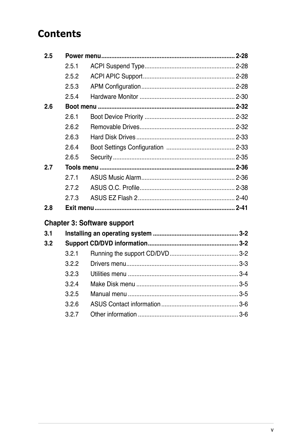 Asus M2A-VM HDMI User Manual | Page 5 / 100