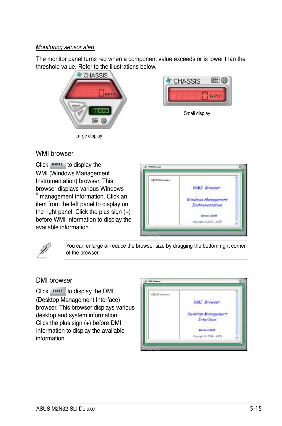 Wmi browser, Dmi browser | Asus M2N32-SLI Deluxe User Manual | Page 131 / 170