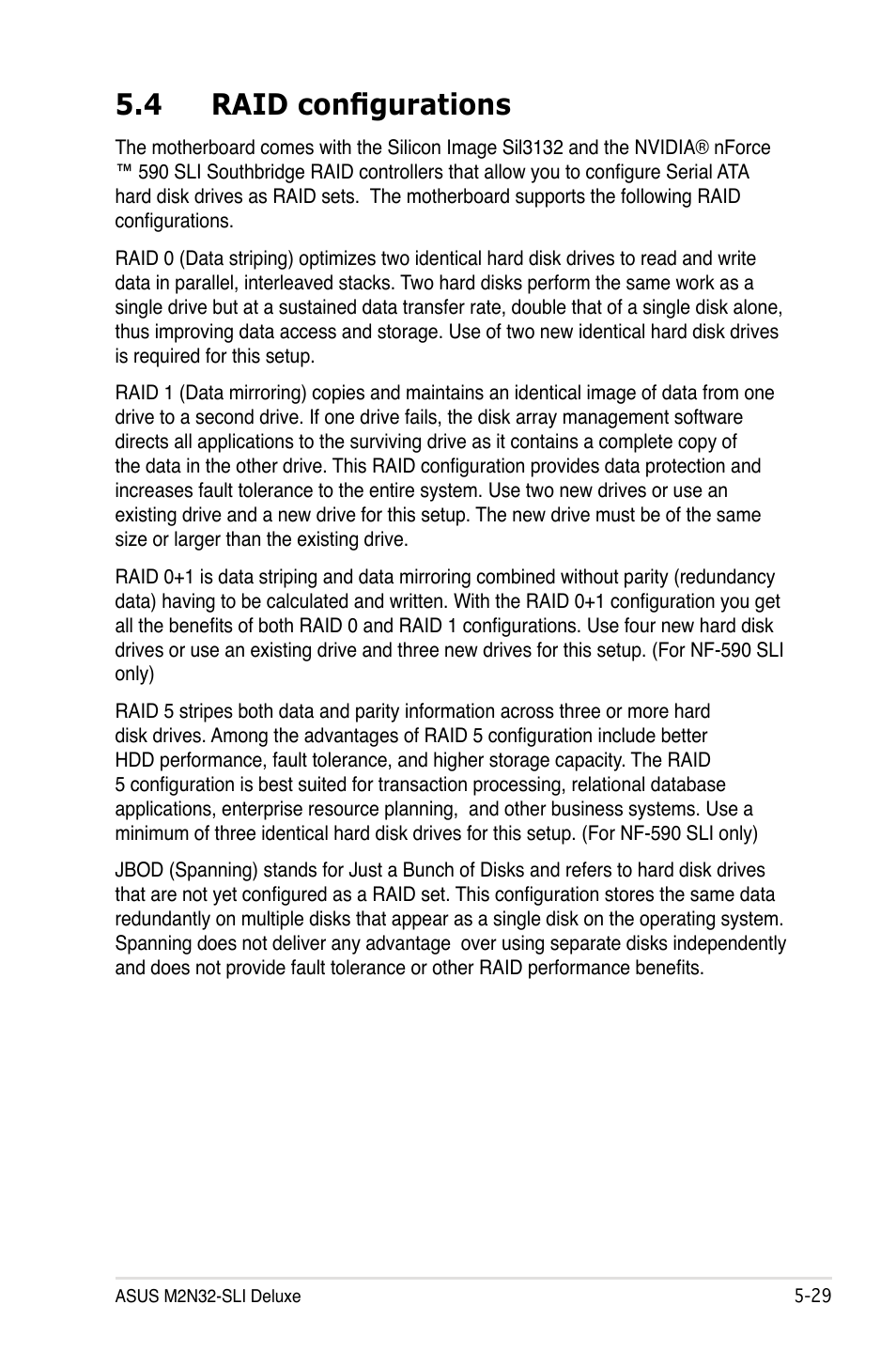 4 raid configurations | Asus M2N32-SLI Deluxe User Manual | Page 145 / 170