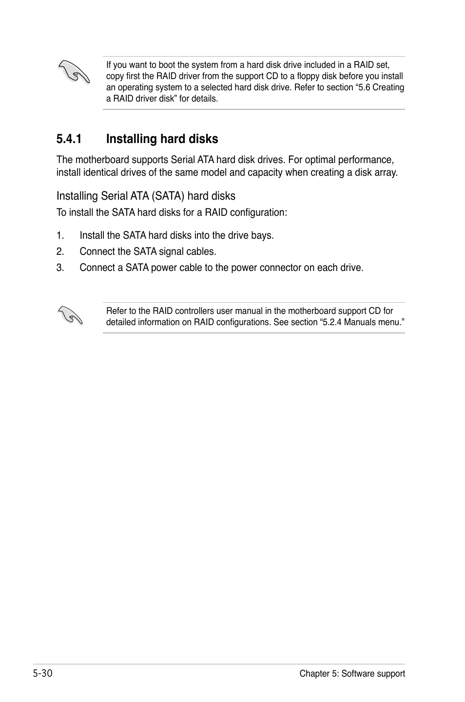 1 installing hard disks | Asus M2N32-SLI Deluxe User Manual | Page 146 / 170
