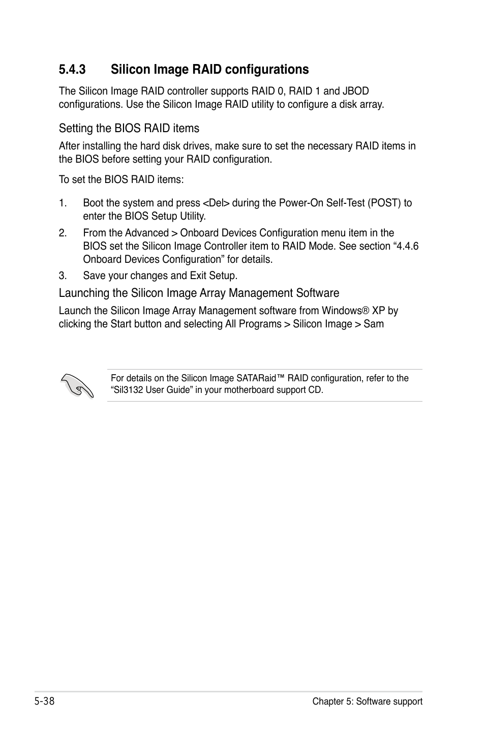 3 silicon image raid configurations | Asus M2N32-SLI Deluxe User Manual | Page 154 / 170