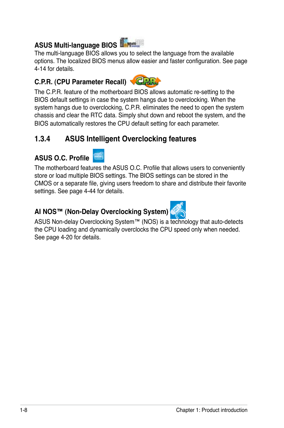 4 asus intelligent overclocking features | Asus M2N32-SLI Deluxe User Manual | Page 24 / 170