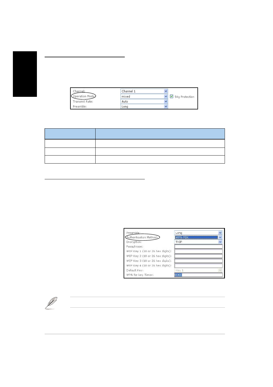 Setting the ap operating mode, Securing your wireless communication | Asus WL-330g User Manual | Page 14 / 60