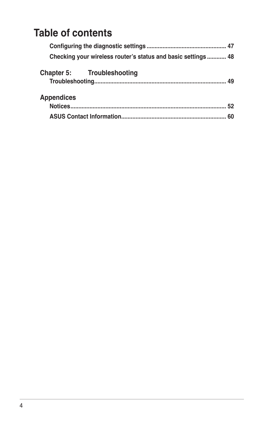 Asus DSL-N12E User Manual | Page 4 / 61