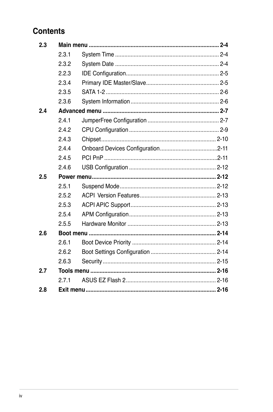 Asus M2N68-AM SE User Manual | Page 4 / 40