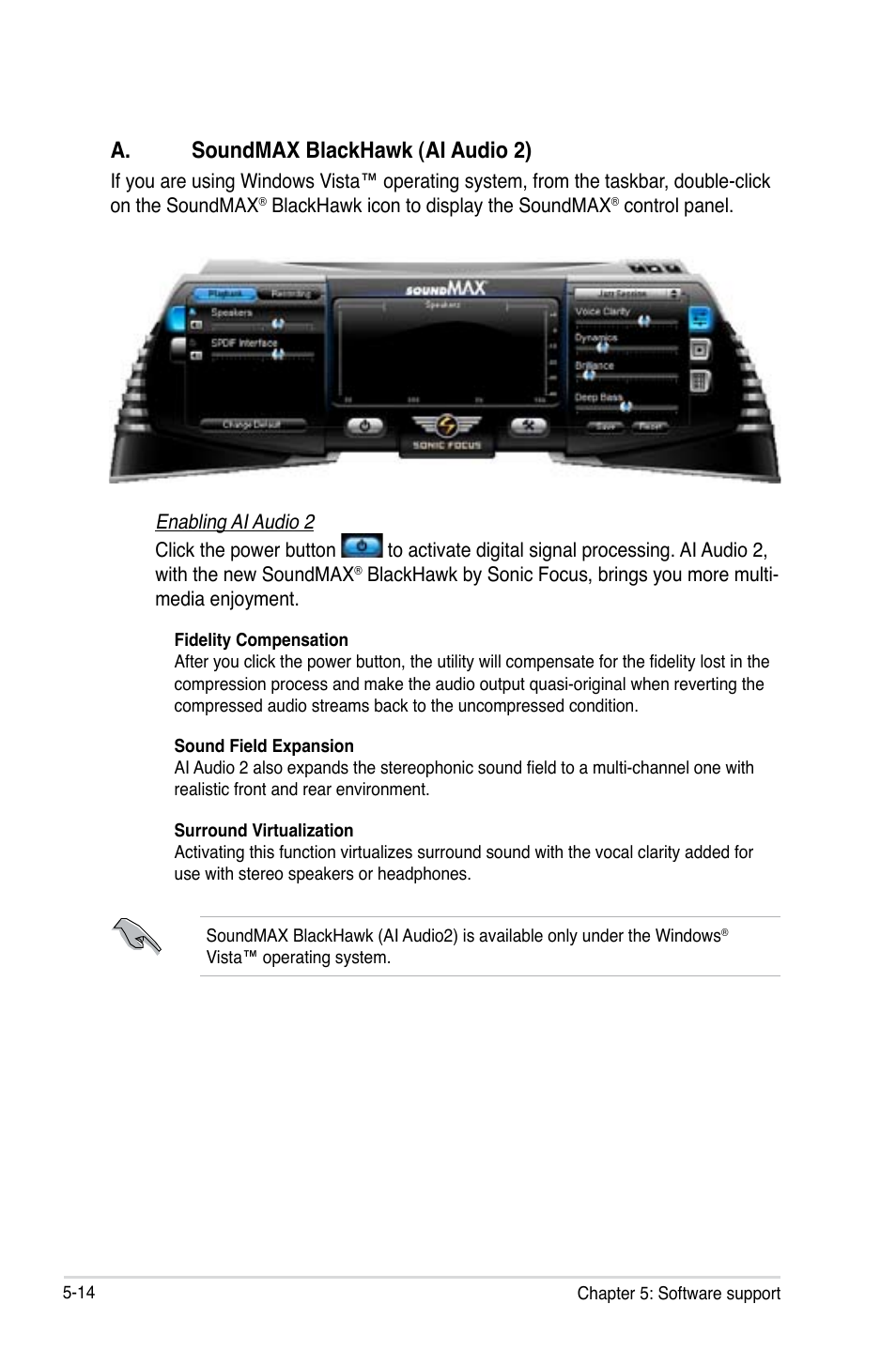 A. soundmax blackhawk (ai audio 2) | Asus M3N-HT Deluxe/Mempipe User Manual | Page 132 / 178