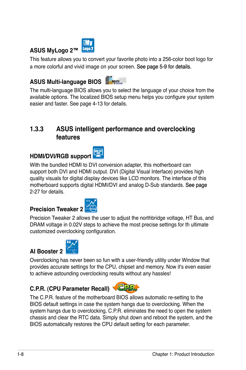 Asus M3N-HT Deluxe/Mempipe User Manual | Page 24 / 178