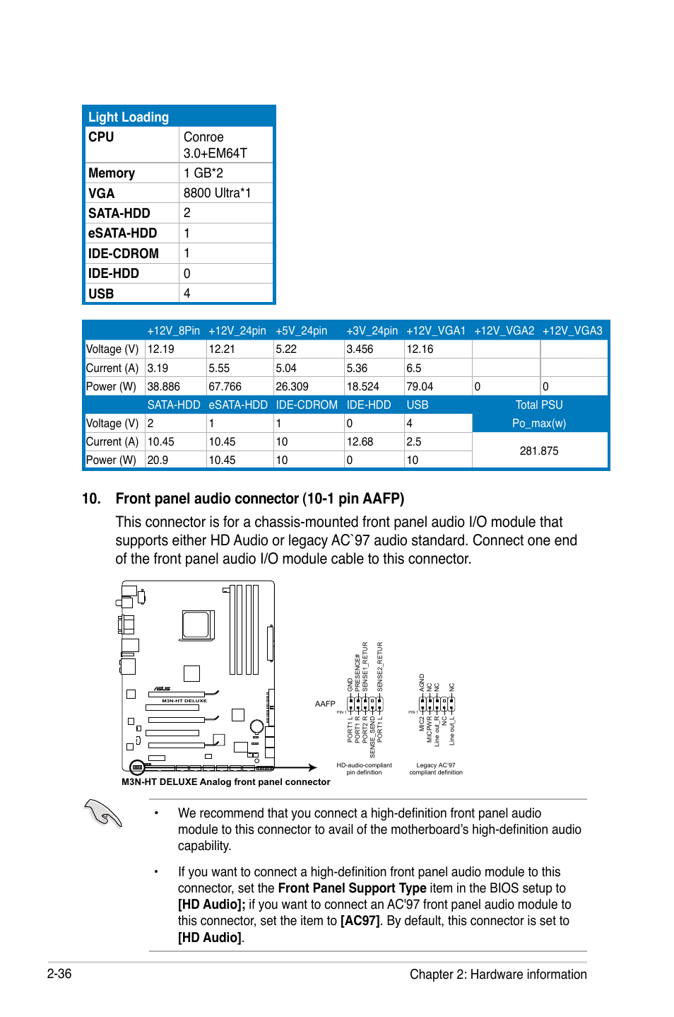 36 chapter 2: hardware information | Asus M3N-HT Deluxe/Mempipe User Manual | Page 62 / 178