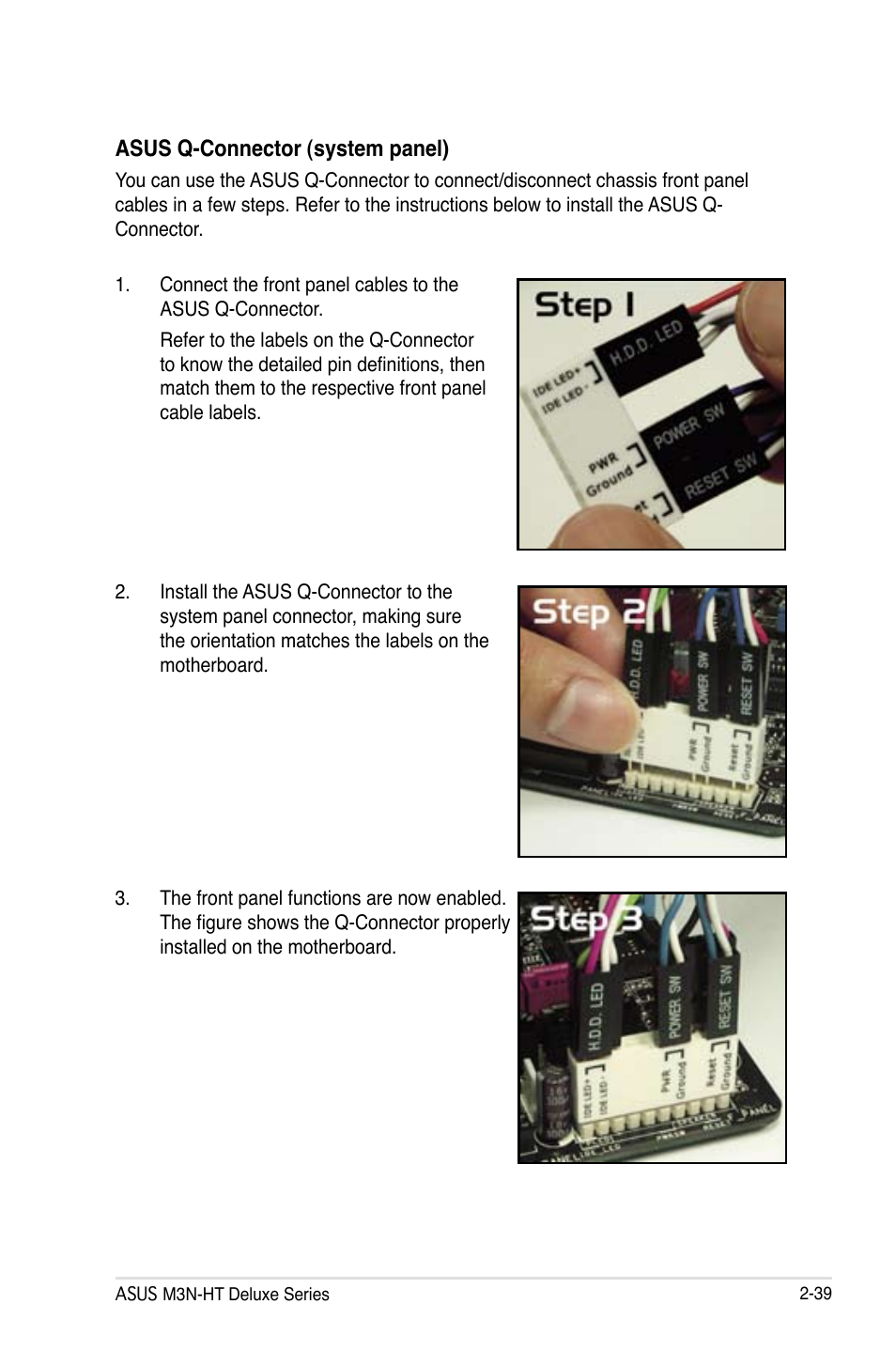 Asus M3N-HT Deluxe/Mempipe User Manual | Page 65 / 178