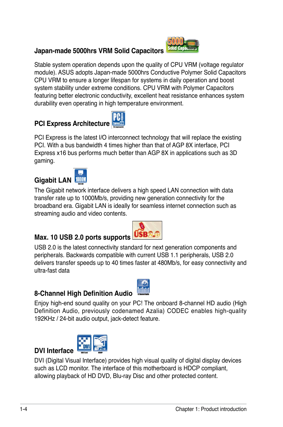 Asus P5N73-CM User Manual | Page 16 / 108