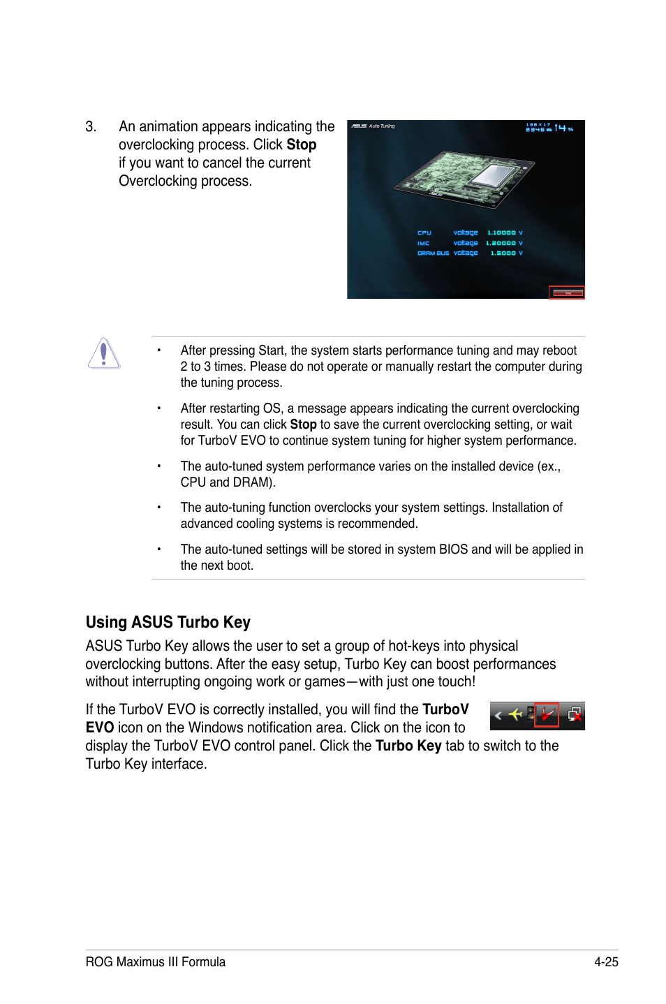 Using asus turbo key | Asus Maximus III Formula User Manual | Page 145 / 172