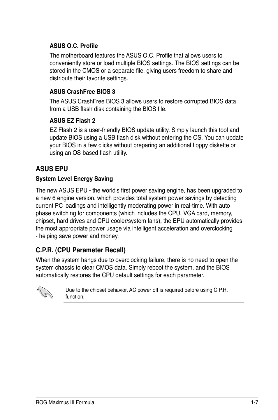 Asus Maximus III Formula User Manual | Page 25 / 172