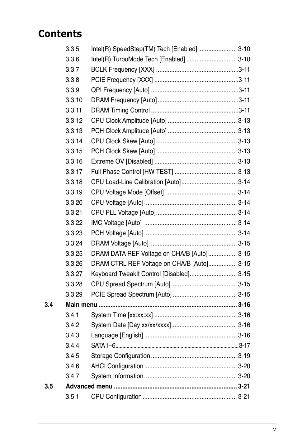 Asus Maximus III Formula User Manual | Page 5 / 172