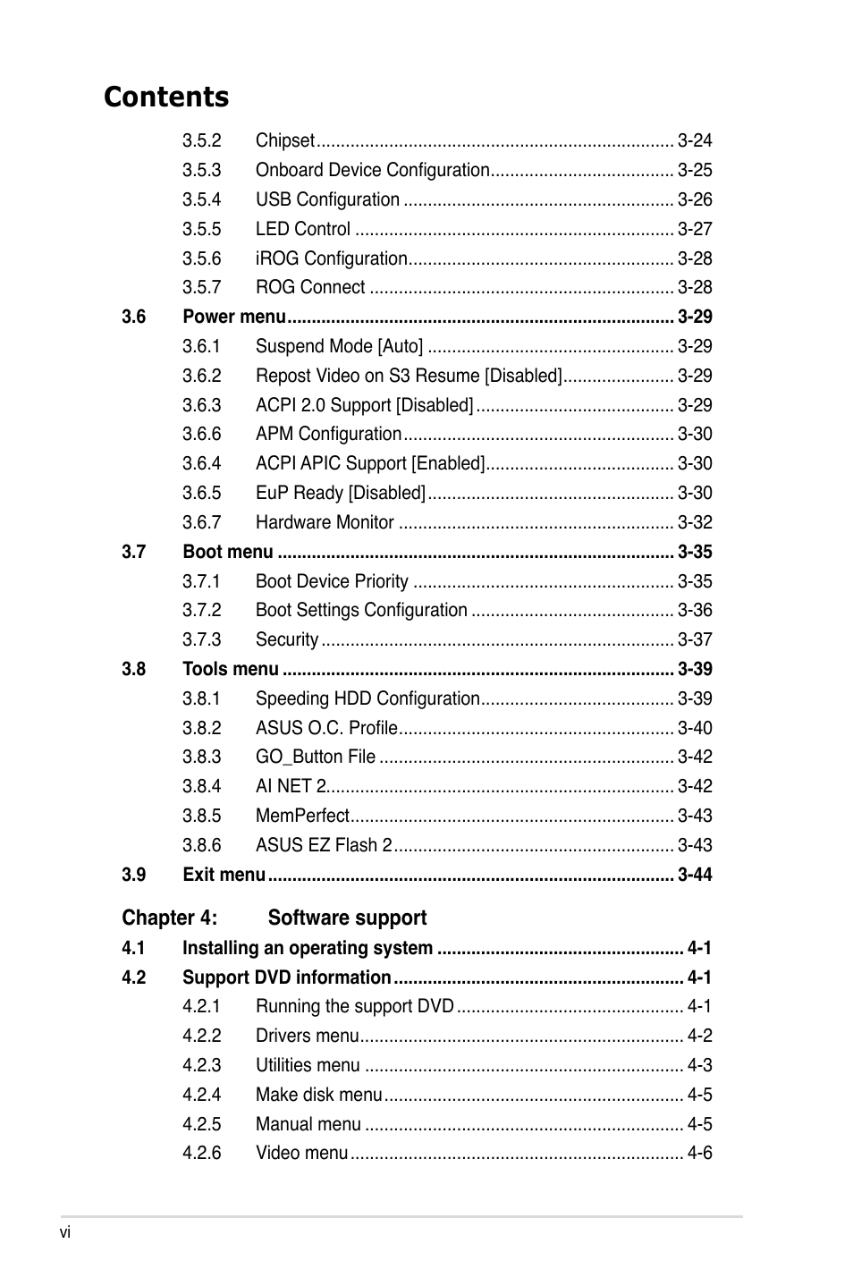 Asus Maximus III Formula User Manual | Page 6 / 172