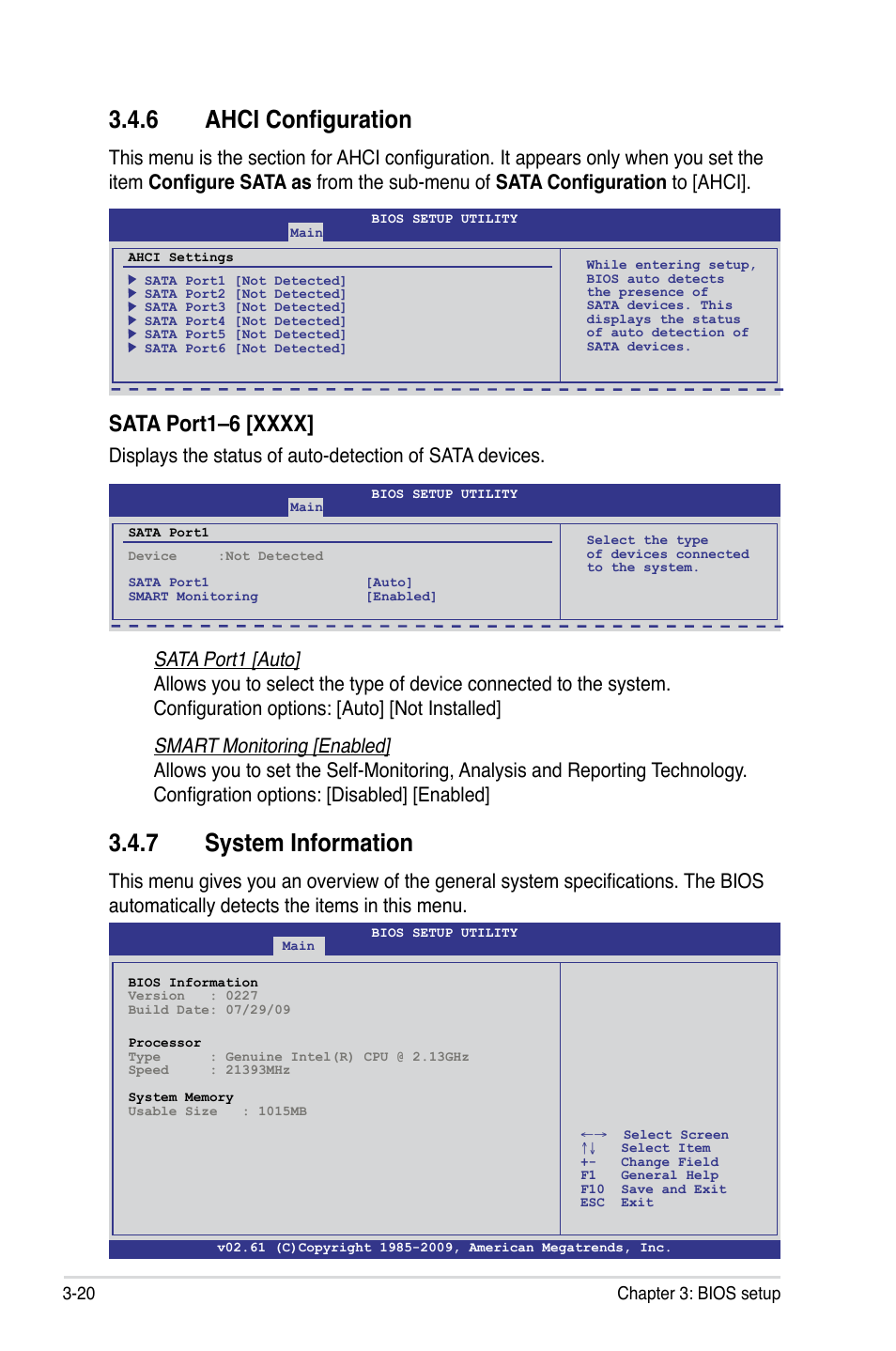 7 system information, 6 ahci configuration | Asus Maximus III Formula User Manual | Page 94 / 172