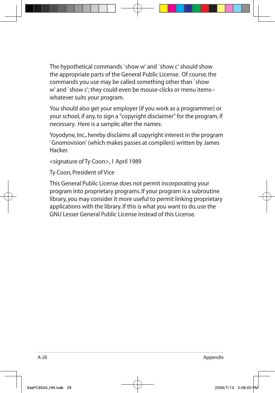 Asus Eee PC 900A/Linux User Manual | Page 64 / 66