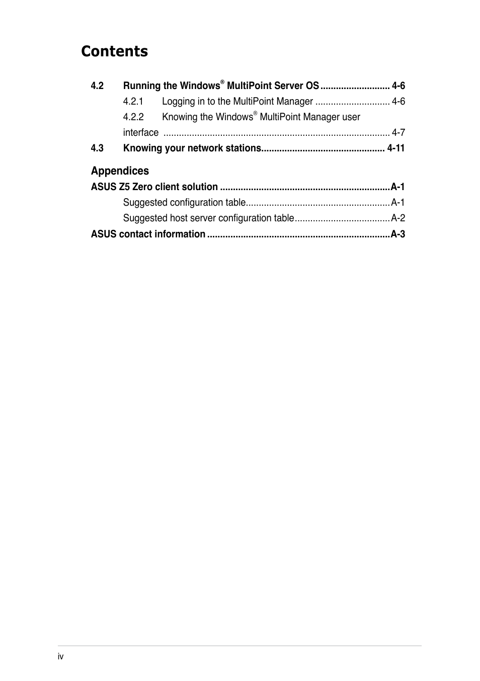 Asus Z5 User Manual | Page 4 / 50