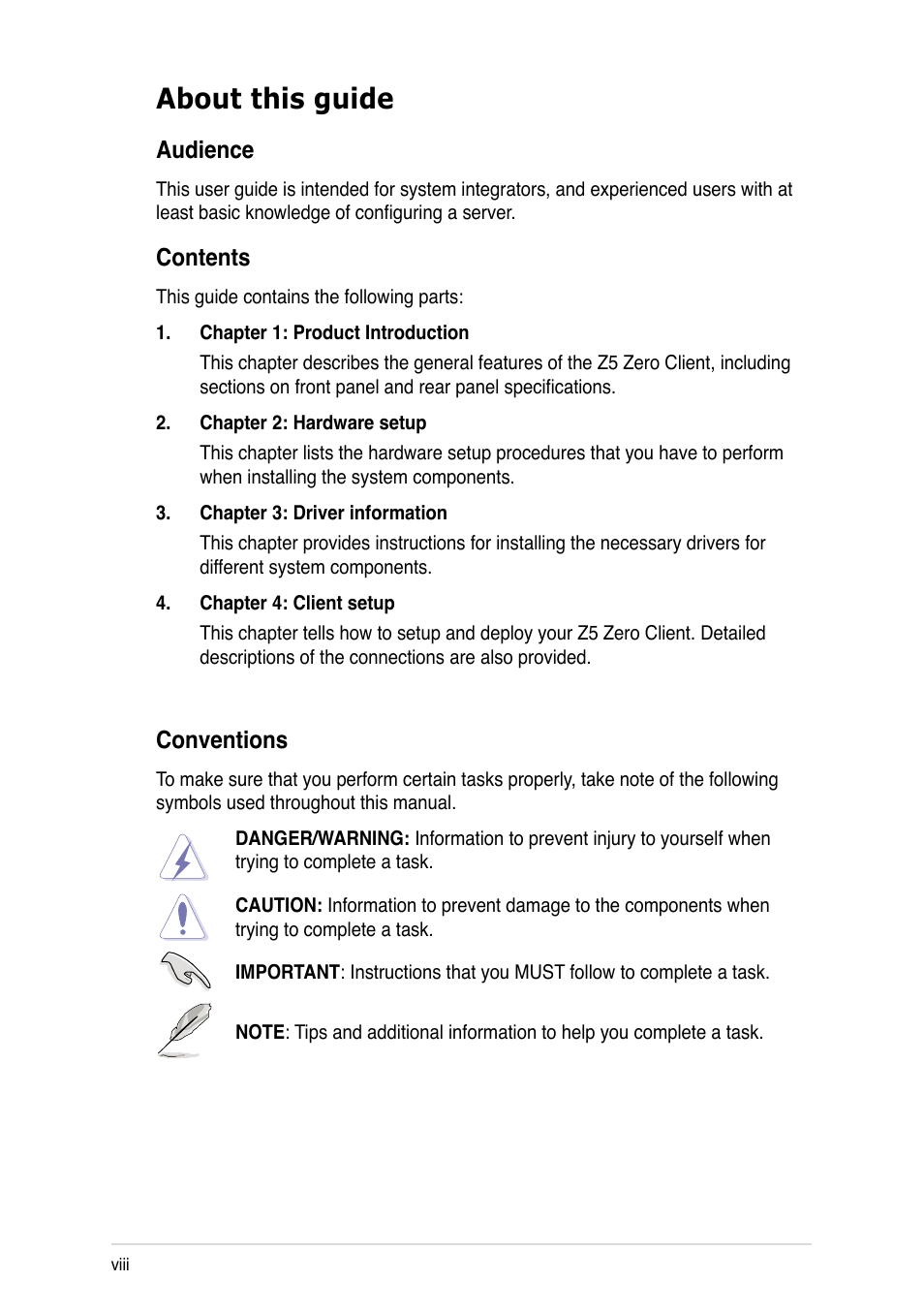 Asus Z5 User Manual | Page 8 / 50