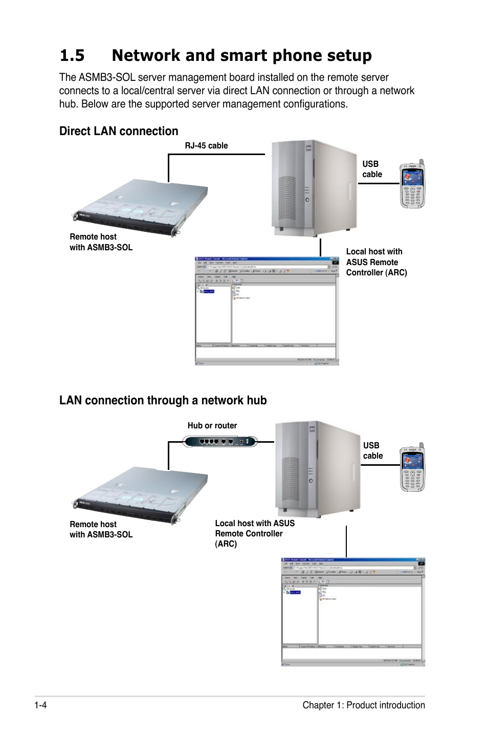 5 network and smart phone setup | Asus ASMB3 User Manual | Page 14 / 68