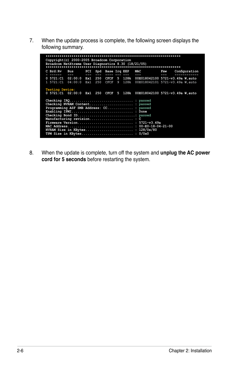 6 chapter 2: installation | Asus ASMB3 User Manual | Page 20 / 68