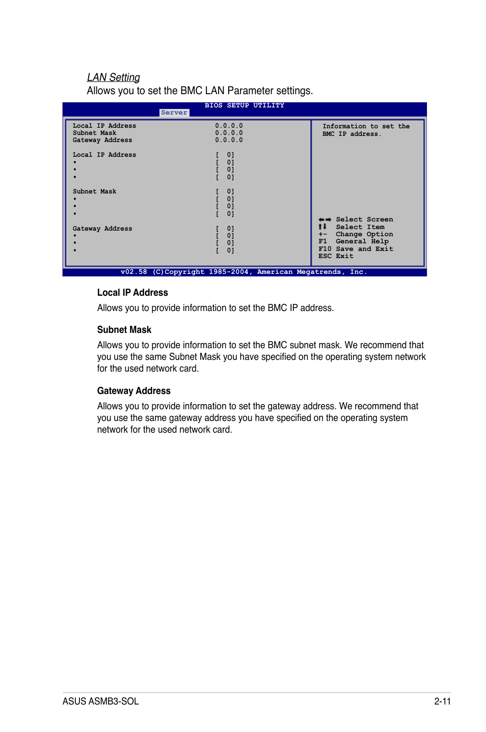 Asus asmb3-sol 2-11 | Asus ASMB3 User Manual | Page 25 / 68