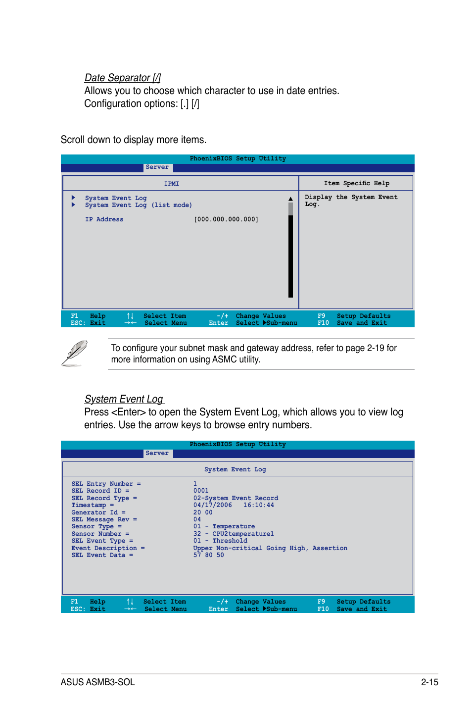 Asus asmb3-sol 2-15 | Asus ASMB3 User Manual | Page 29 / 68