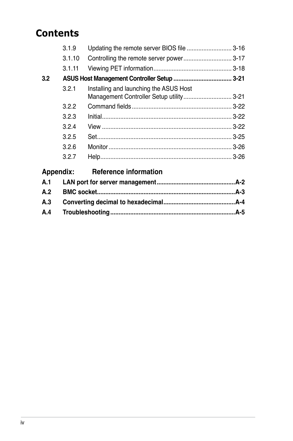 Asus ASMB3 User Manual | Page 4 / 68