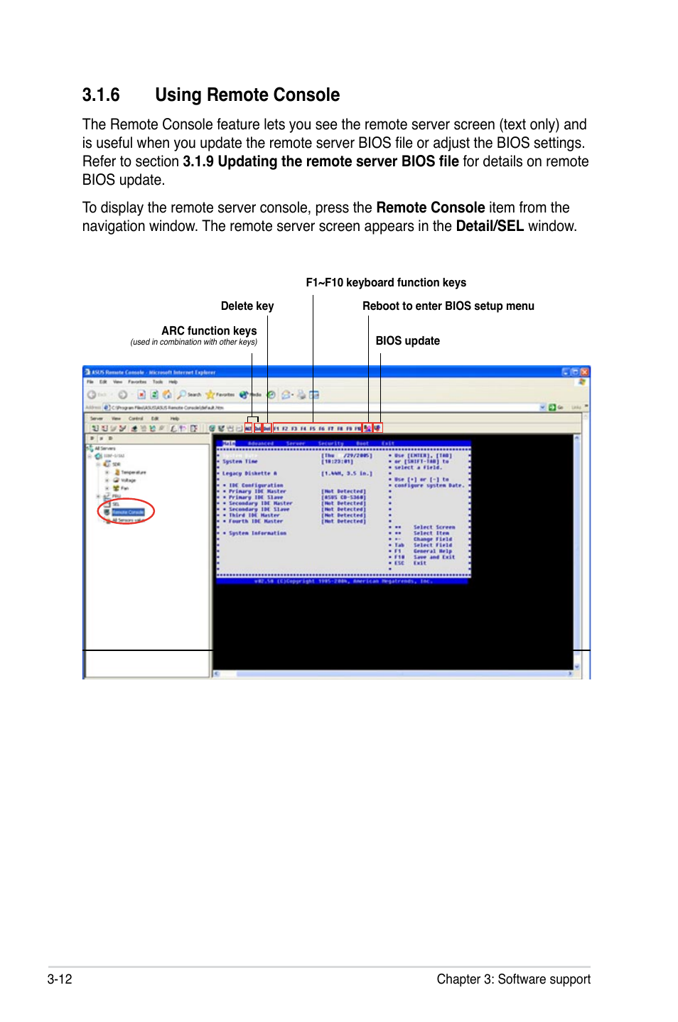 6 using remote console | Asus ASMB3 User Manual | Page 48 / 68