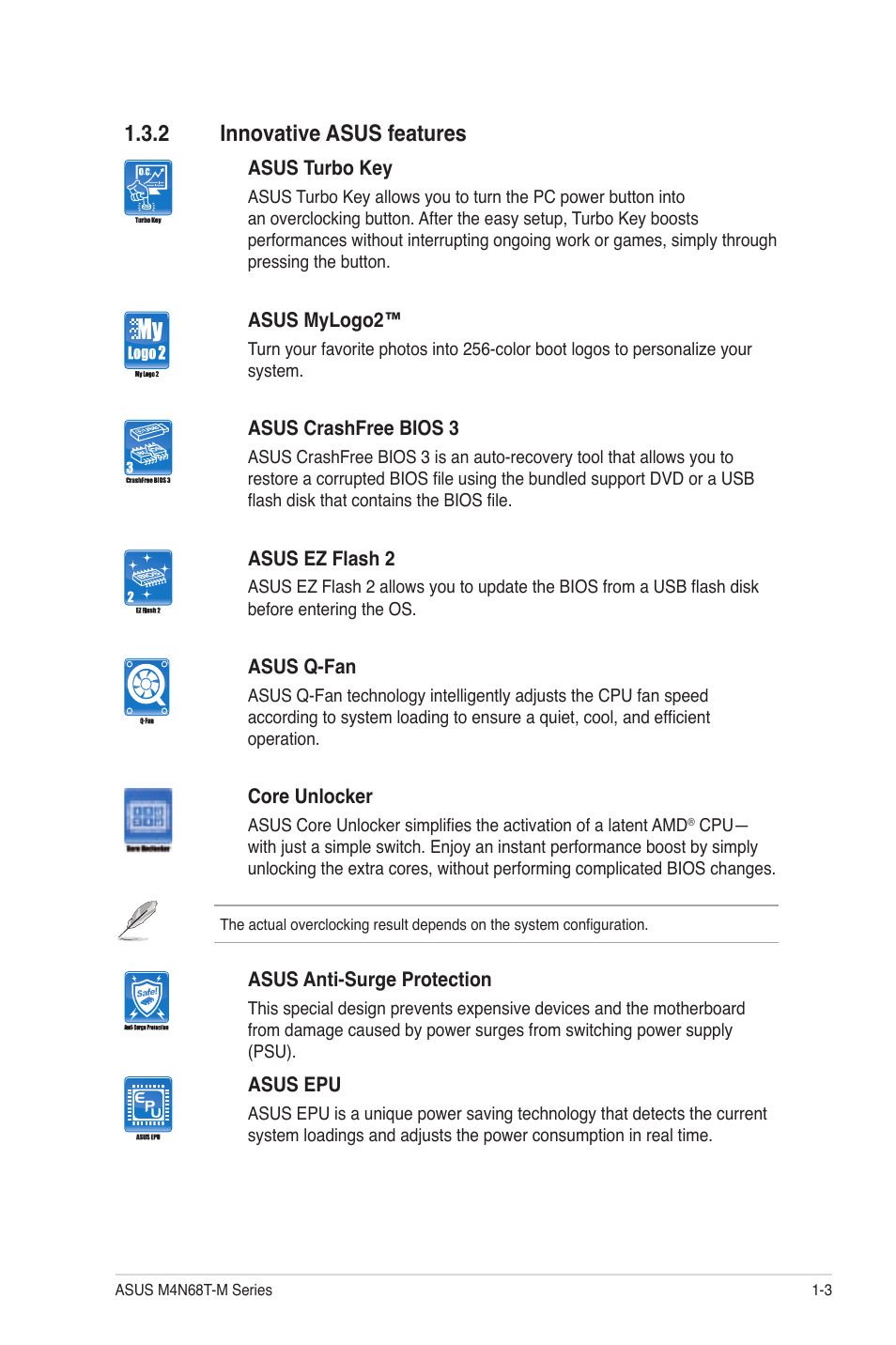 2 innovative asus features | Asus M4N68T-M V2 User Manual | Page 13 / 66