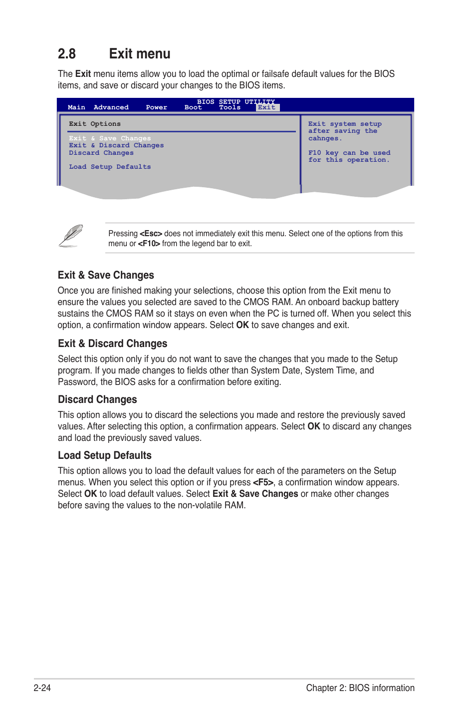 8 exit menu | Asus M4N68T-M V2 User Manual | Page 62 / 66